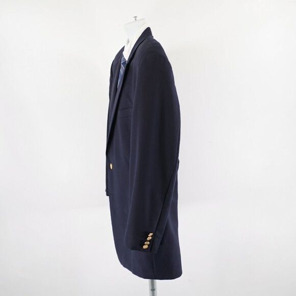 Lauren Ralph Lauren Blue Wool 2 Gold Button Blazer 46R - Picture 5 of 11